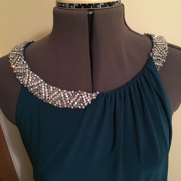 Lauren Ralph Lauren Dresses & Skirts - Lauren Ralph Lauren evening teal gown side slit
